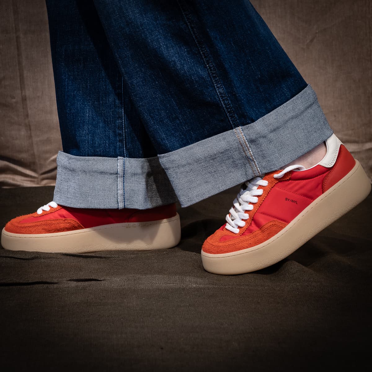 Sneaker Sporty Platform Red