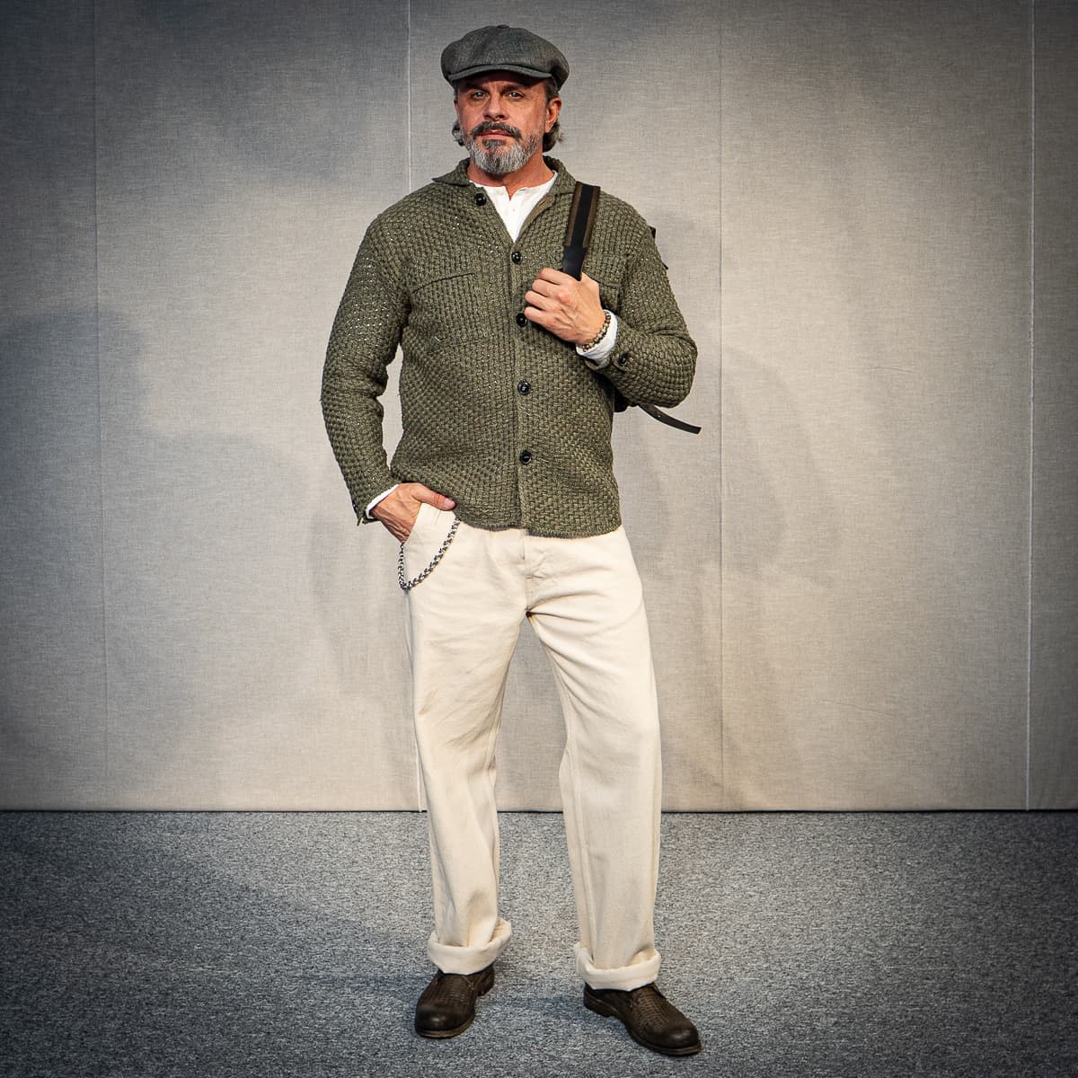 Guntai Armeehose Ecru Denim