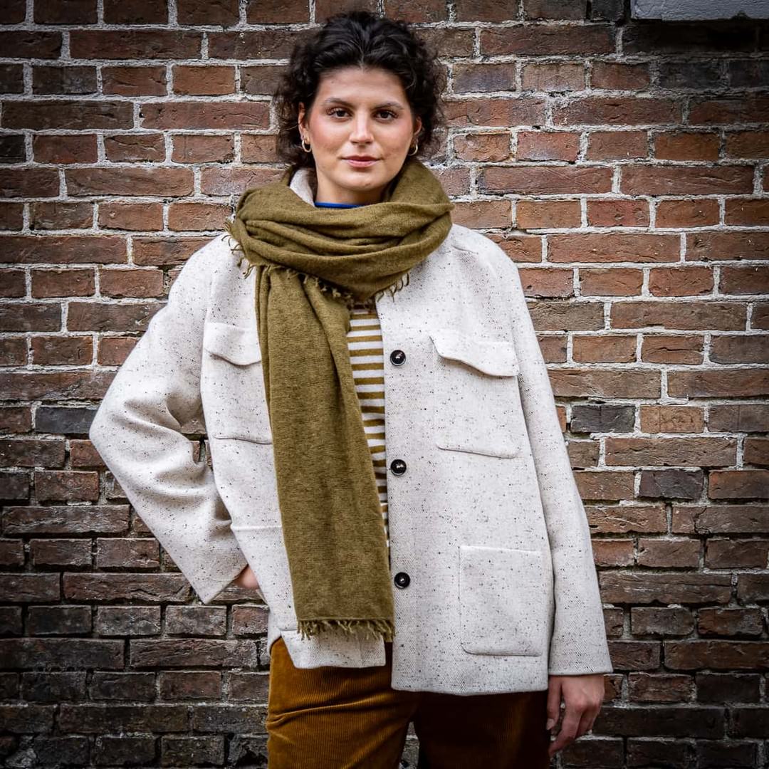 Schal Oliv