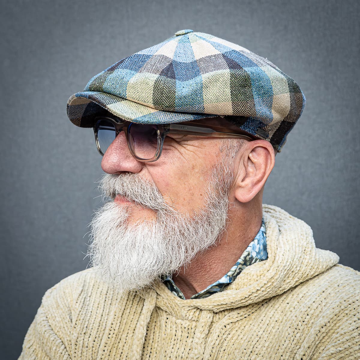 Newsboy Retro Cap Magee Tweed Patchwork