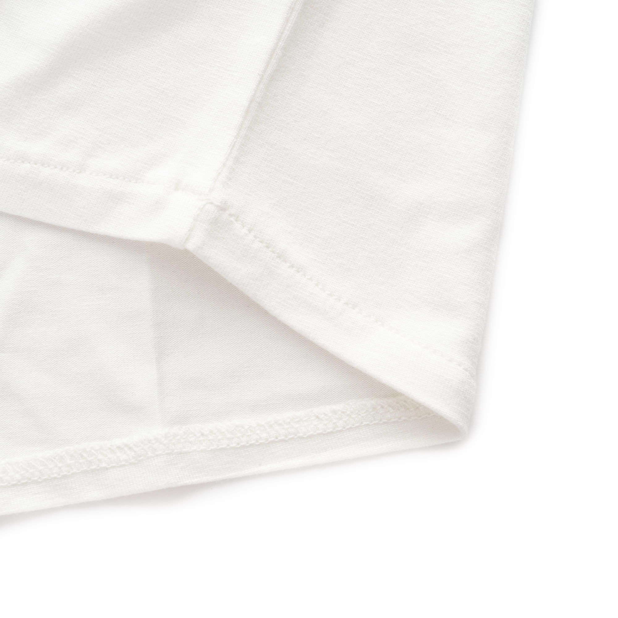 Langarm-Shirt mit weitem Arm Weiß