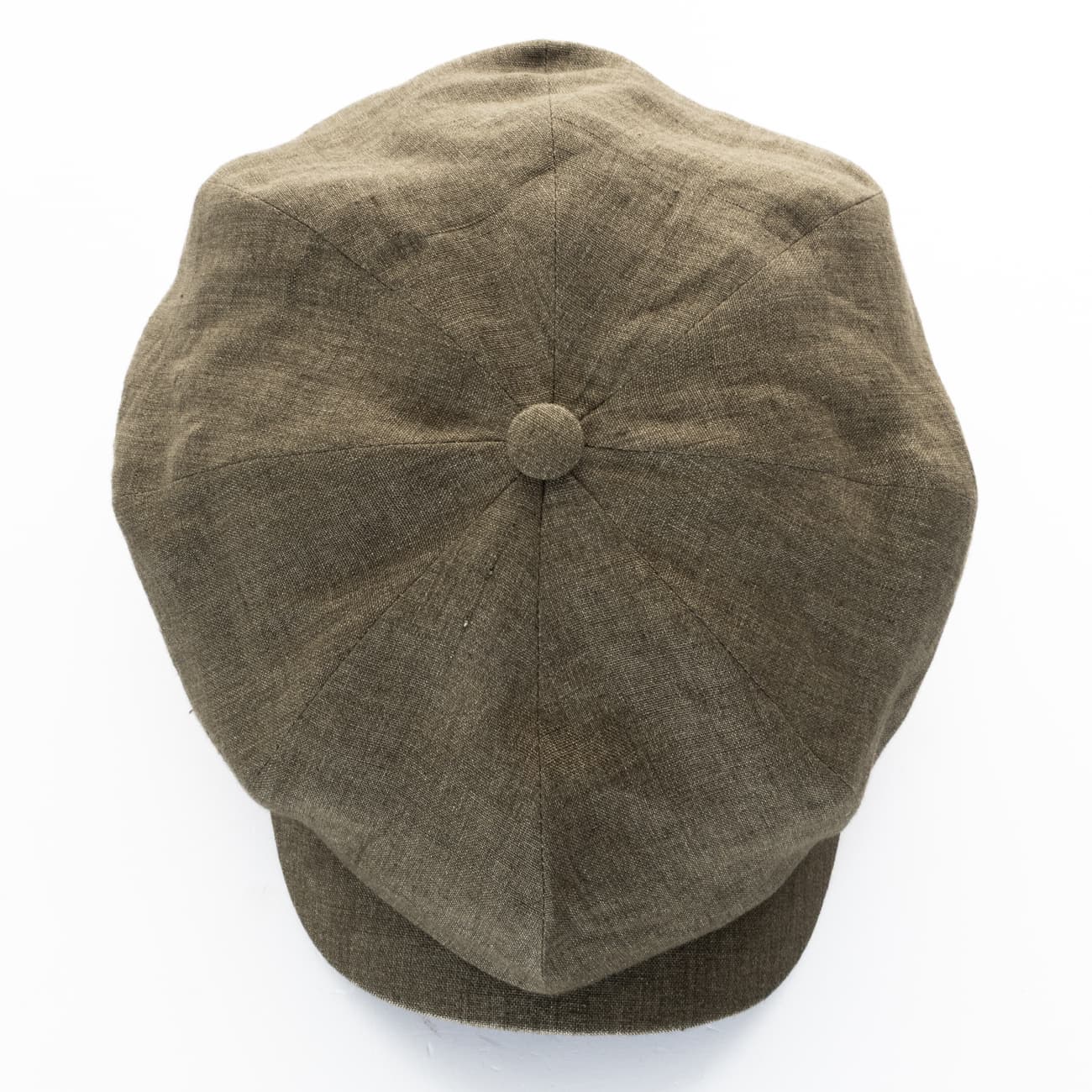 Newsboy Classic Cap Leinen Olive