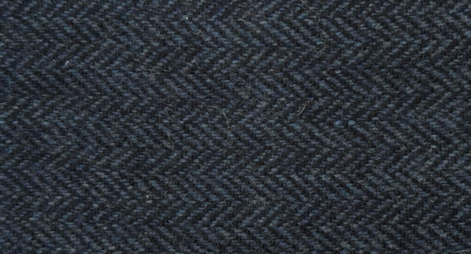 Magee Heringbone Tweed Blau 100% Wolle