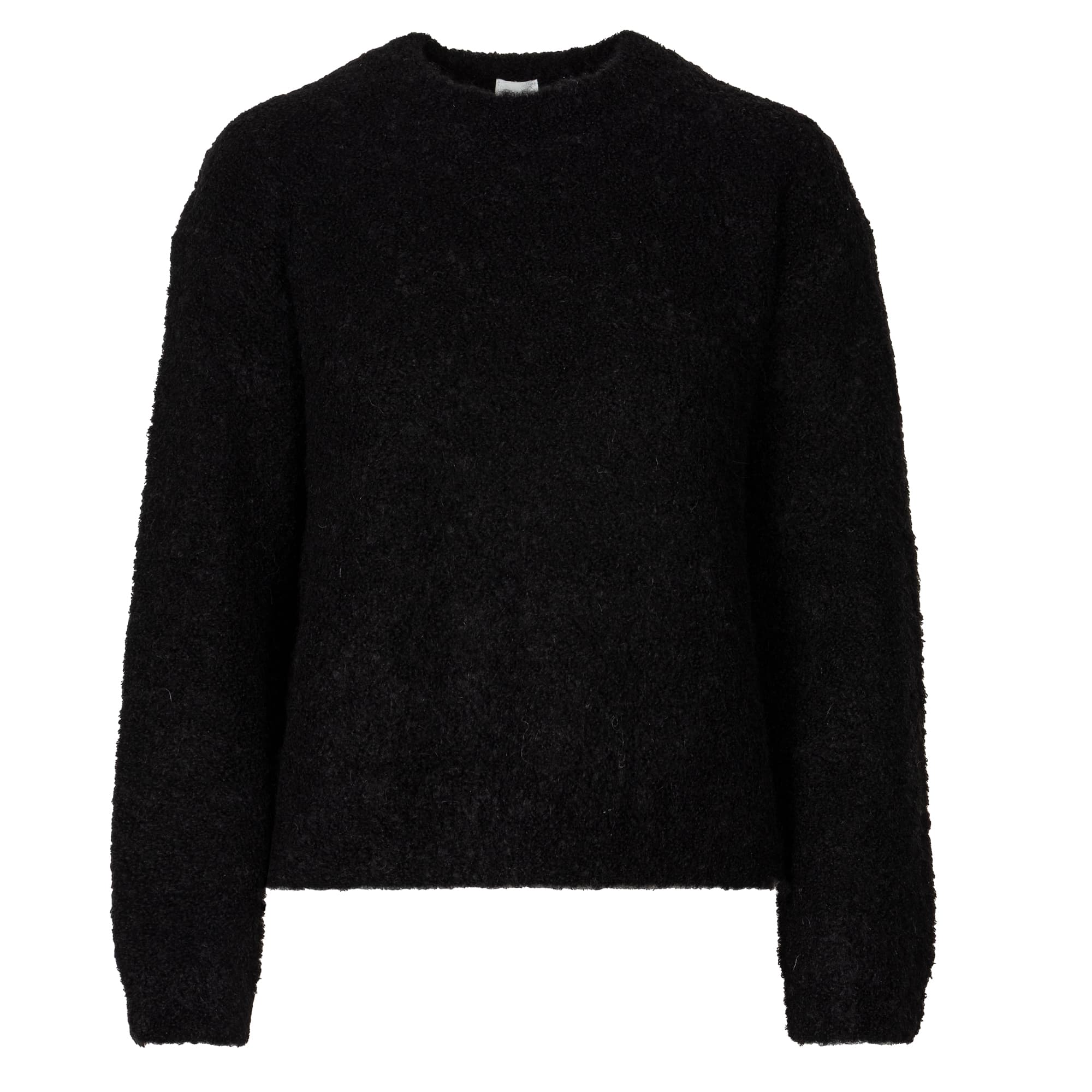 Bouclé Strickpullover Alpaka-Mix