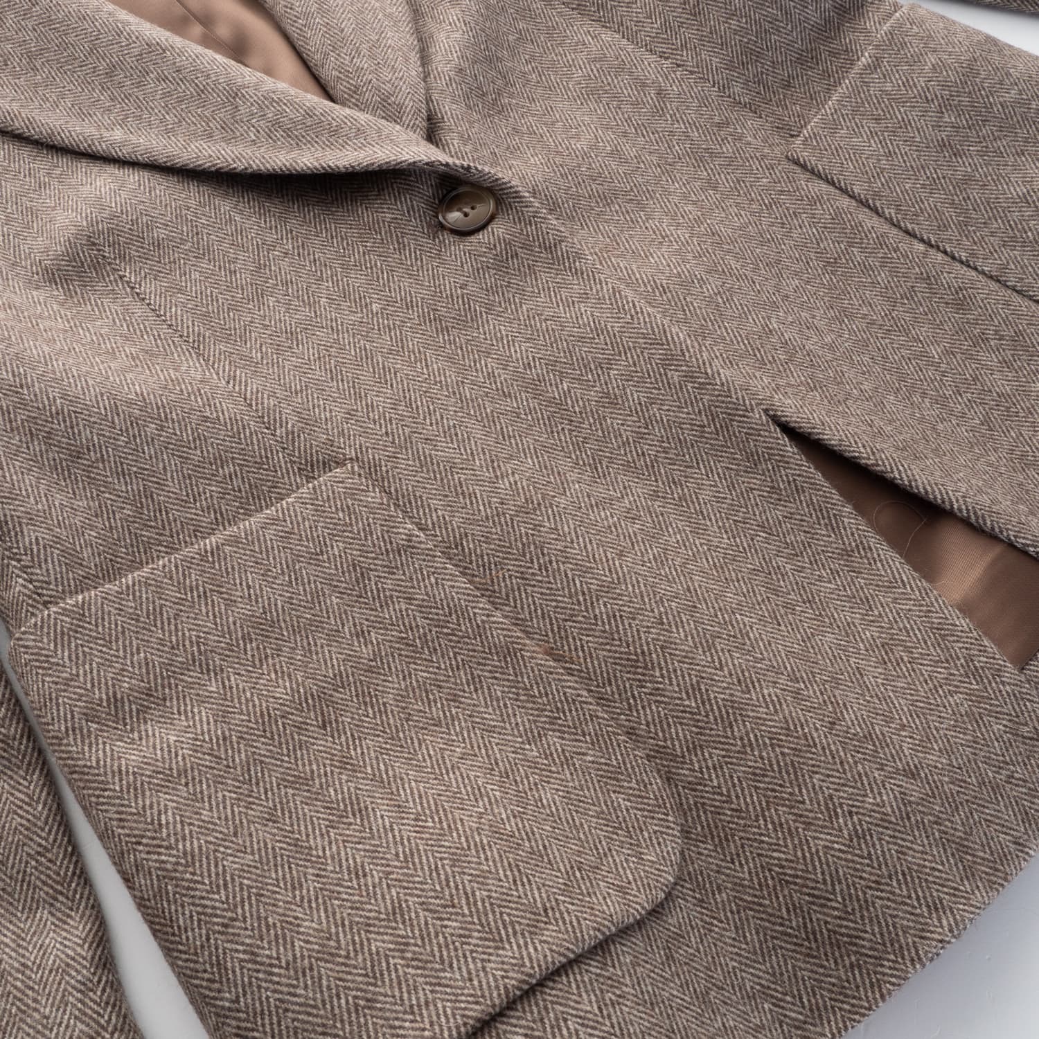 Blazer mit Fischgrätmuster