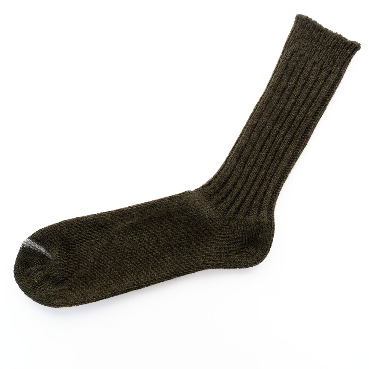 nishiguchi-nk0123-wool-ribbed-socks-khaki