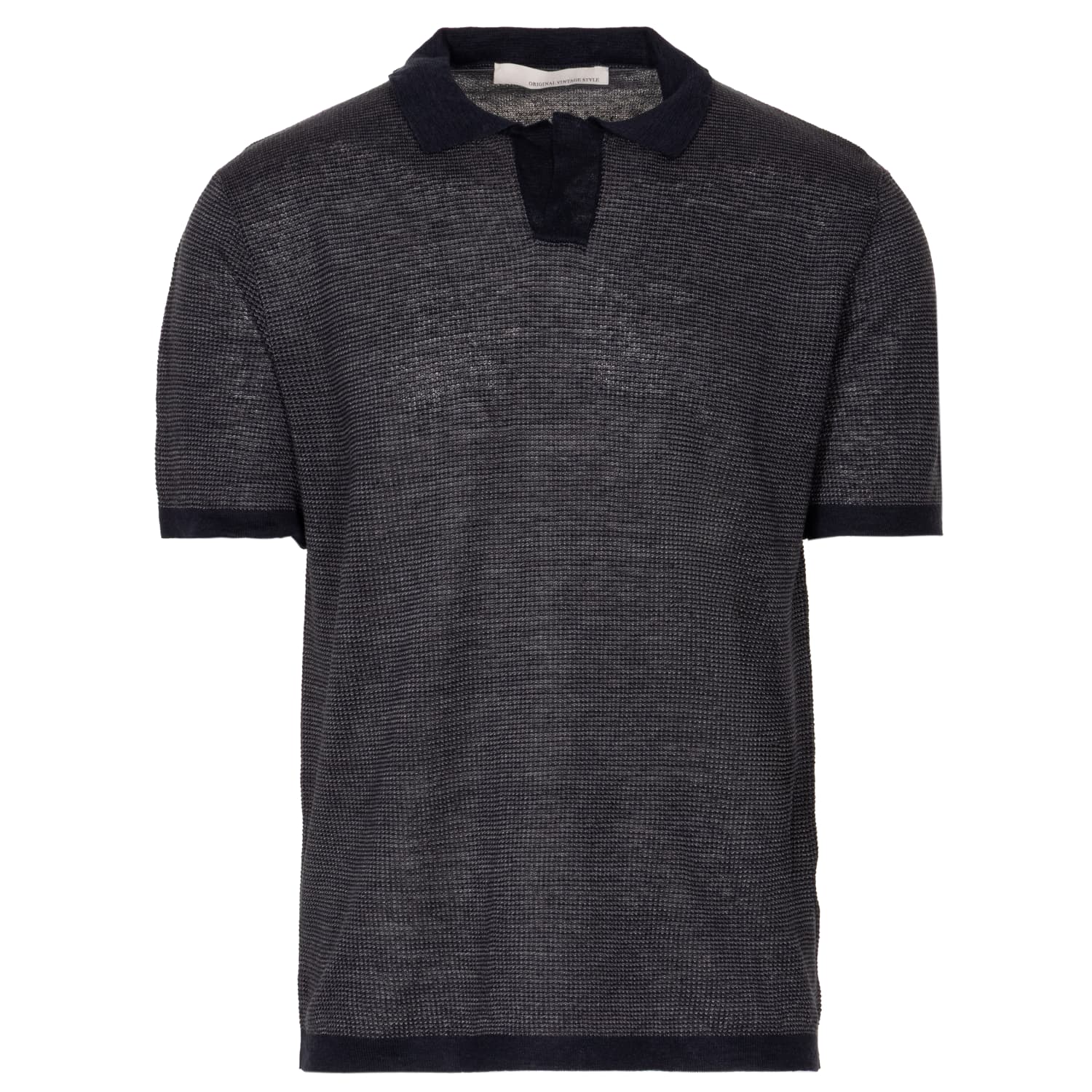 Strickpolo Zack aus Leinen