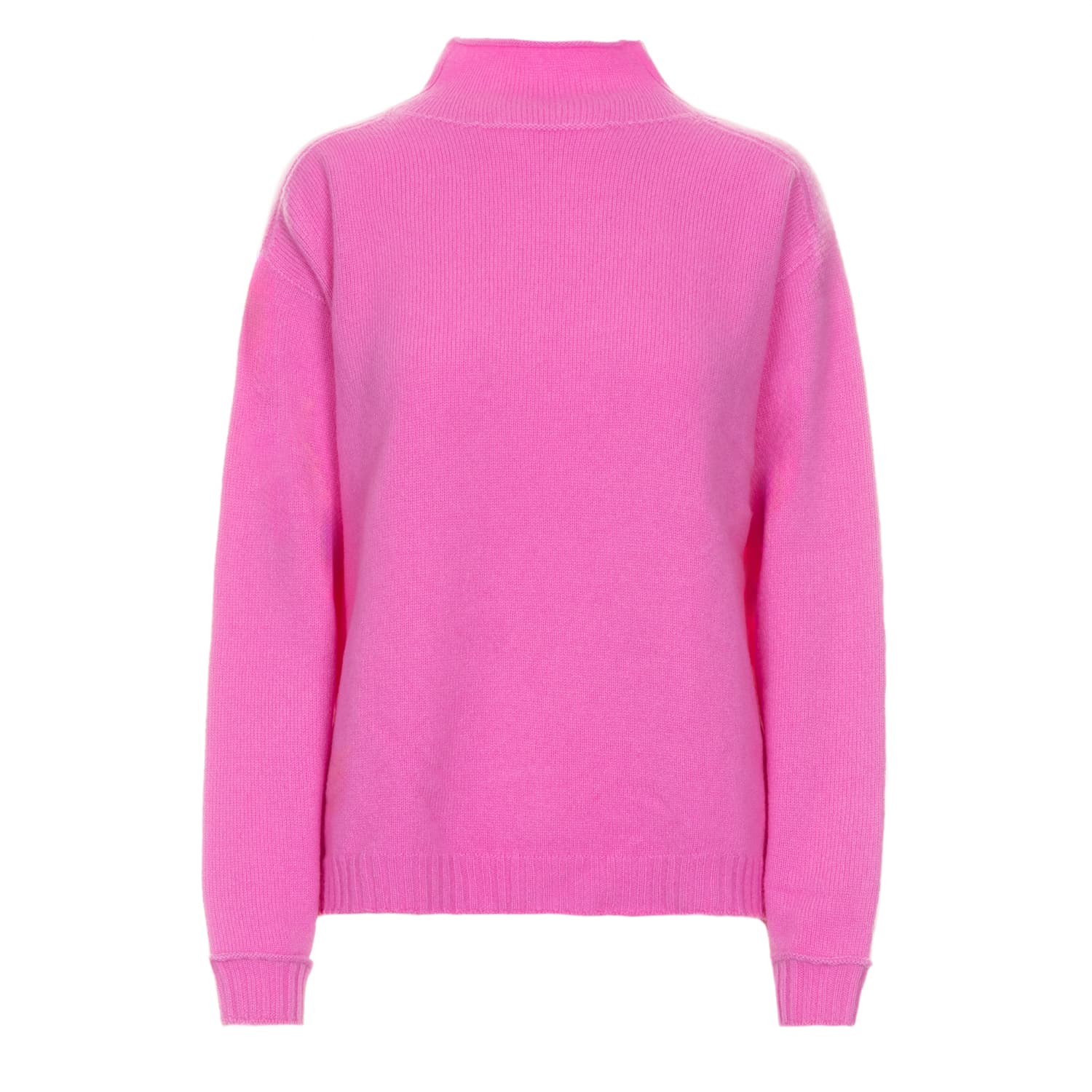 Strickpullover mit Stehkragen