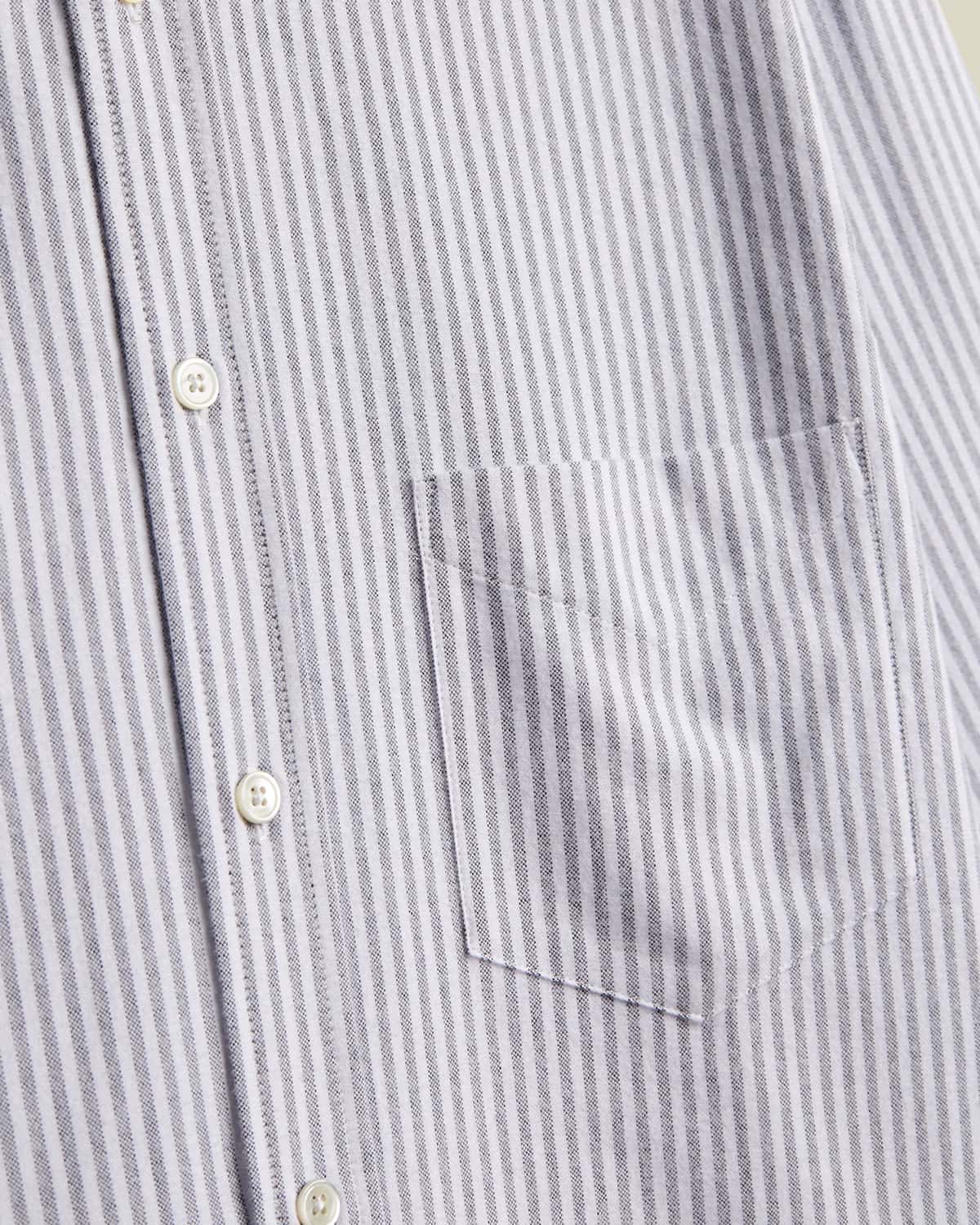 Striped Brushed Oxford Shirt