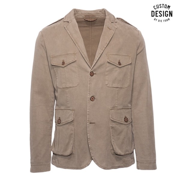 Borelio Slack Jacket Vector Khaki