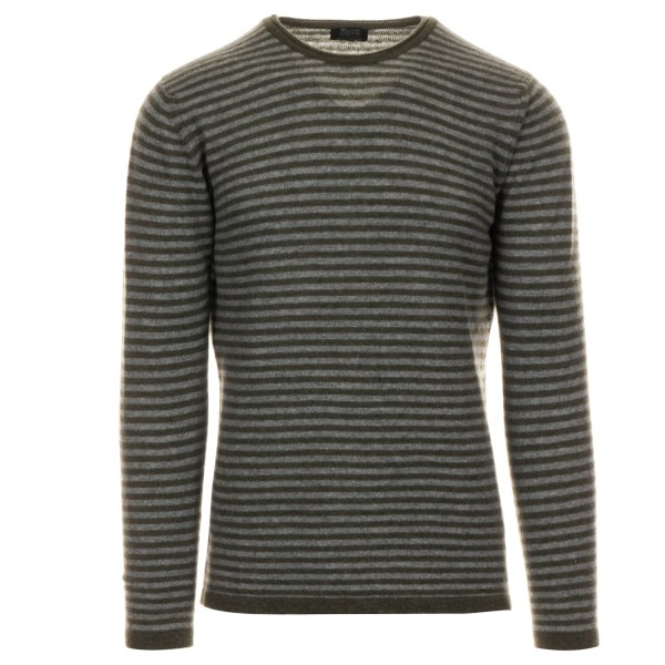 William Lockie Kaschmir-Strickpullover Gestreift