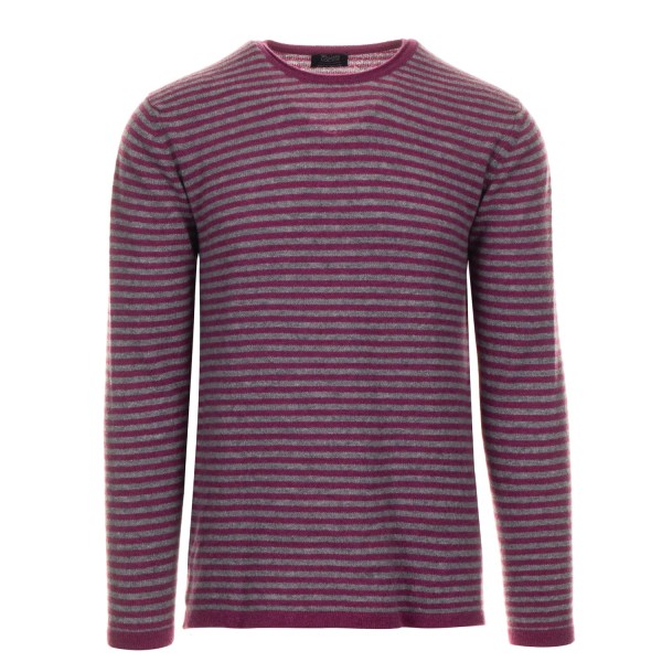 William Lockie Kaschmir-Strickpullover Gestreift